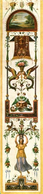 Grotesque paintings from the Vatican loggias, Rome, Italy, (1928). Creator: Unknown.