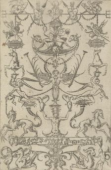 Grotesque Panel, 1550. Creator: Jacques Androuet Du Cerceau