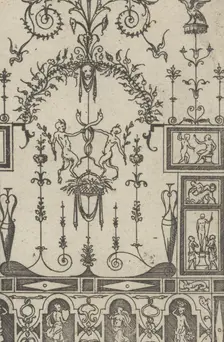 Grotesque Panel, 1550. Creator: Jacques Androuet Du Cerceau