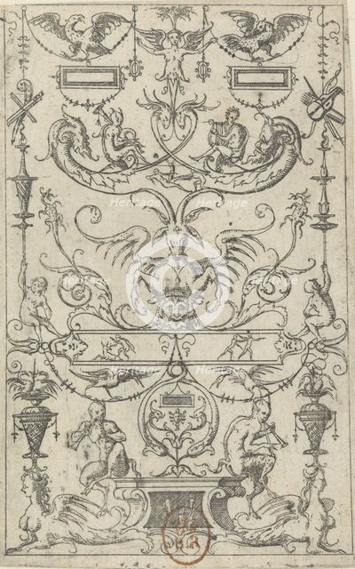 Grotesque Panel, 1562. Creator: Jacques Androuet Du Cerceau.