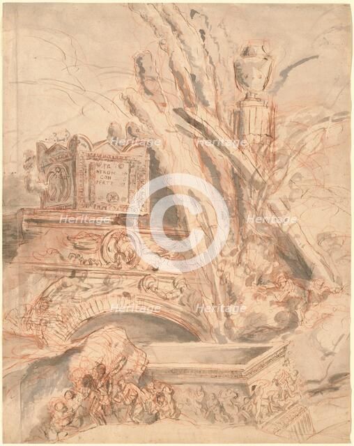 Grottesco with the Tomb of Nero, 1747. Creator: Giovanni Battista Piranesi.