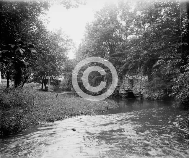 Grotto, Mill Creek Park, near Batavia, The, between 1880 and 1899. Creator: Unknown.