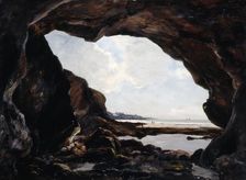 Grotto of Ris, Douarnenez 1876. Artist: Emmanuel Lansyer