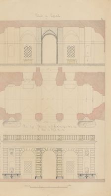 Grotto from the Gardens of the Farnese Palace at Caprarola, Preparatory Study..., 1815-23. Creator: François Debret