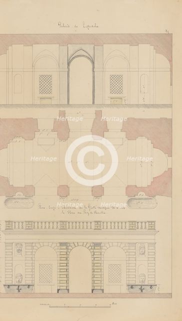 Grotto from the Gardens of the Farnese Palace at Caprarola, Preparatory Study..., 1815-23. Creator: François Debret.