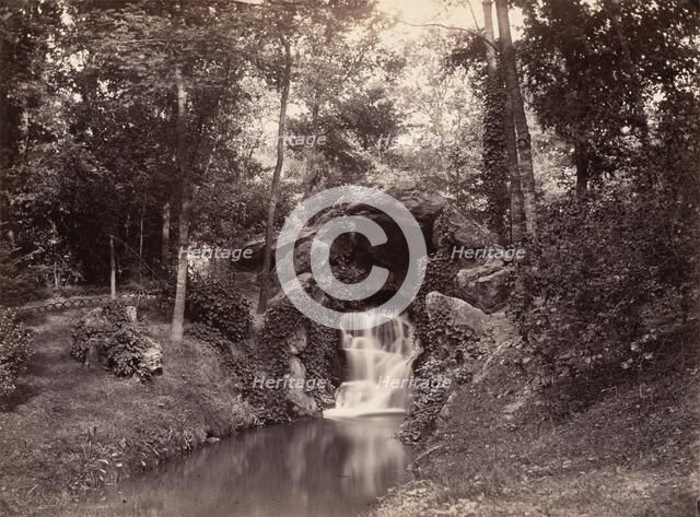 Grotto in the Bois de Boulogne, 1858-1860. Creator: Charles Marville.