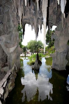 Grotto in the gardens, Bom Jesus do Monte Church, Braga, Portugal, 2009. Creator: Samuel Magal