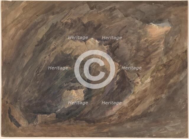 Grotto Interior, c.1850. Creators: David Cox, David Cox the elder.