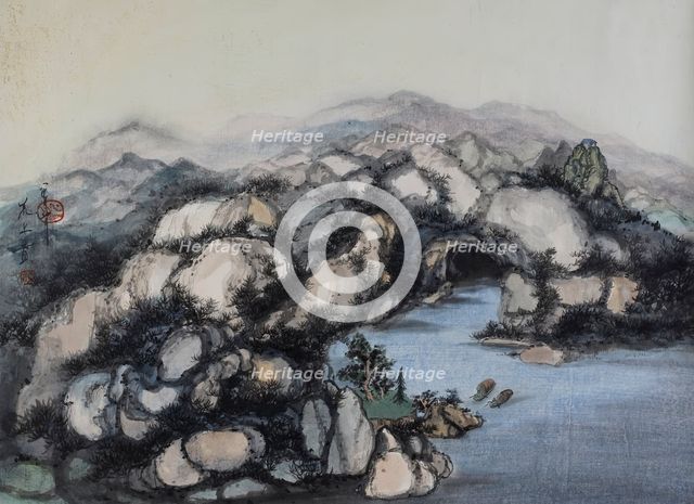 Grotto with Two Boats, 1987. Creator: Minol Araki.
