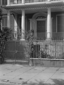Ground floor of a multi-story house, [Miles Brewton House, 27 King Street], Charleston..., c1920-26. Creator: Arnold Genthe