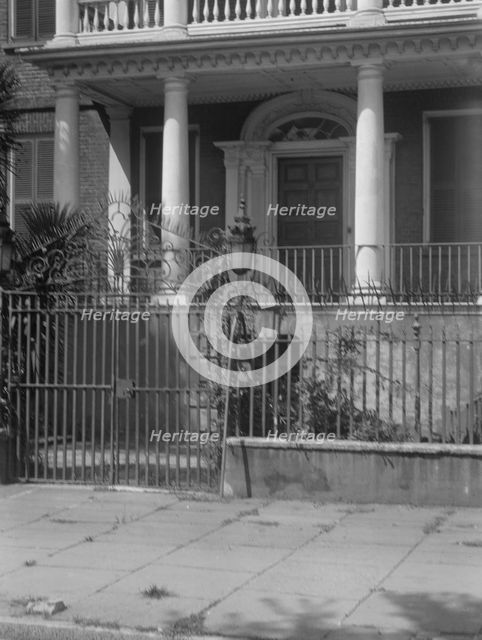Ground floor of a multi-story house, [Miles Brewton House, 27 King Street], Charleston..., c1920-26. Creator: Arnold Genthe.