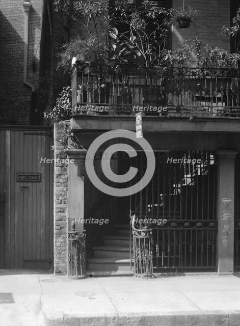 Ground floor of the Victor David House (Le Petit Salon), St. Peter Street, New Orleans, c1920-1926. Creator: Arnold Genthe.