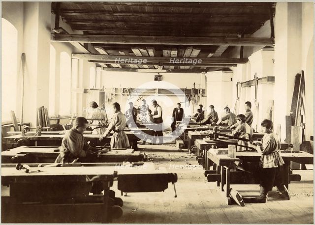 Ground floor of the main building. Locksmith's shop, 1898. Creator: Unknown.