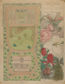 Ground Plan for Cottage, c. 1936. Creator: Virginia Richards