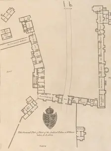 Ground plan of Ancient Palace at Eltham, 1777. Creator: John Bayly