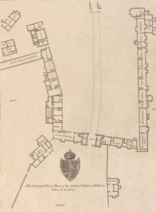 Ground plan of Ancient Palace at Eltham, 1777. Creator: John Bayly