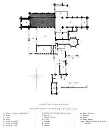 Ground Plan of Bolton Priory 1897. Artist: Alexander Francis Lydon