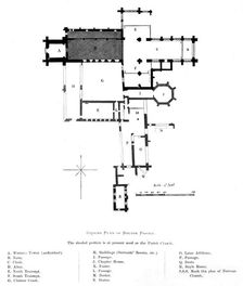Ground Plan of Bolton Priory 1897. Artist: Alexander Francis Lydon