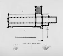 Ground Plan of Jedburgh Abbey 1897