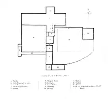 Ground Plan of Netley Abbey 1897. Artist: Alexander Francis Lydon