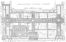 Ground plan of the International Exhibition Building, 1862. Creator: John Dower