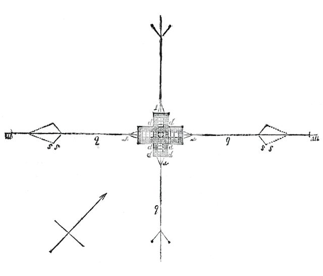 Ground plan of the safety beacon, 1844. Creator: Unknown.