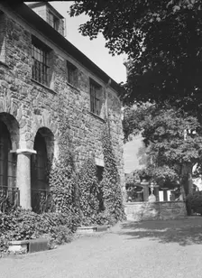 Grounds and building for the wedding of Rosemary Harden, between 1928 and 1942. Creator: Arnold Genthe