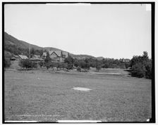 Grounds at Silver Bay Hotel, Lake George, N.Y., c1905. Creator: Unknown