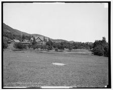 Grounds at Silver Bay Hotel, Lake George, N.Y., c1905. Creator: Unknown