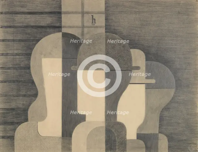Group, 1931. Creator: Hoerle, Heinrich (1895-1936).