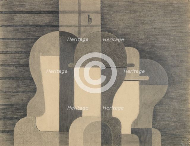 Group, 1931. Creator: Hoerle, Heinrich (1895-1936).