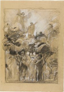 Group Composition from Fantasia Enchained, 1873/75. Creator: Adolf Hiremy-Hirschl