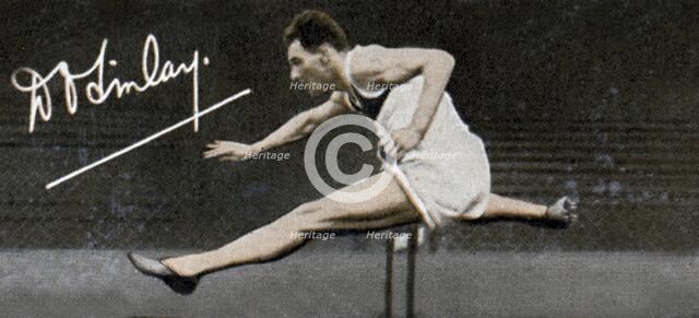 Group Captain Donald Don Osborne Finlay, Great Britain and Olympic hurdler, 1935. Artist: Unknown