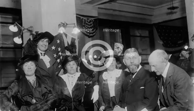 Group: Charlotte Stillman, Mrs. E.R.L. Gould, Mrs. W. Eyre Lambert, Mrs. H.P..., between c1910-c1915 Creator: Bain News Service.