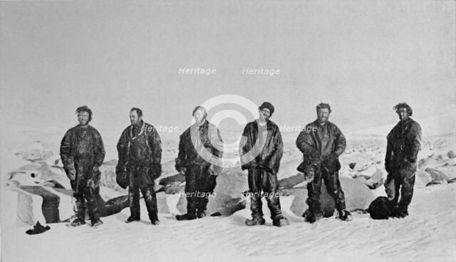 'Group After Winter in Igloo', 1912, (1913). Artist: G Murray Levick.