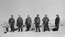 Group After Winter in Igloo 1912, (1913). Artist: G Murray Levick