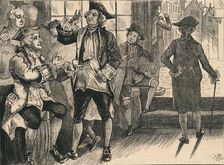 Group at Hardham's Tobacco Shop c1880. Creator: Unknown