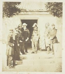 Group at Head Quarters, 1855. Creator: Roger Fenton