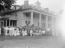 Group at Mount Vernon, 24 June 1917. Creator: Harris & Ewing