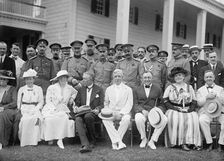 Group at Mount Vernon; Front Row, Left To Right Beginning with Woman in White Hat And Dark..., 1917. Creator: Harris & Ewing
