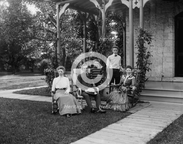 Group at Rio Vista, Grosse Ile, Mich., between 1900 and 1910. Creator: William H. Jackson.
