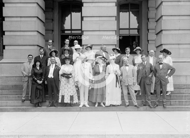 Group At US Capitol, 1916.  Creator: Harris & Ewing.