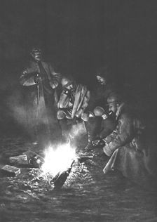 'Group d'officiers au bivouac. 1916. Creator: Unknown