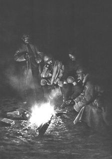 'Group d'officiers au bivouac. 1916. Creator: Unknown