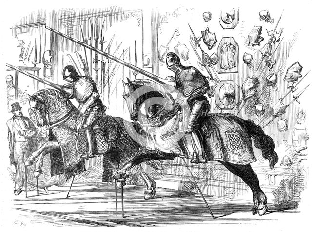 Group from the Meyrick Collection of Armour, in the South Kensington Museum, 1869. Creator: C. R..
