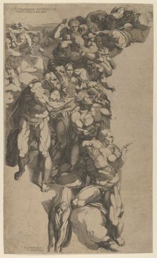 Group from Last Judgment, St. Bartholomew, St. Peter, and other Apostles, 16th century. Creator: Domenico del Barbiere