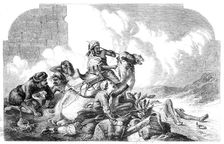 Group from Mr. Barker's picture, "The Relief of Lucknow", 1860. Creator: Unknown