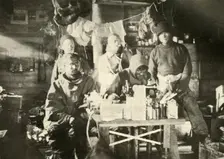 Group in the Hut in the Summer: Joyce at the Sewing Machine 1908, (1909)