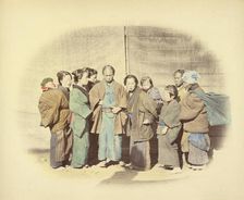Group in the Street, 1866-1867. Creator: Felice Beato