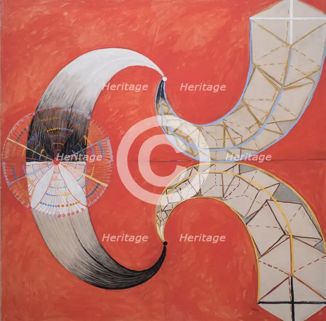 Group IX SUW, The Swan No. 9, 1915. Creator: Hilma af Klint (1862-1944).